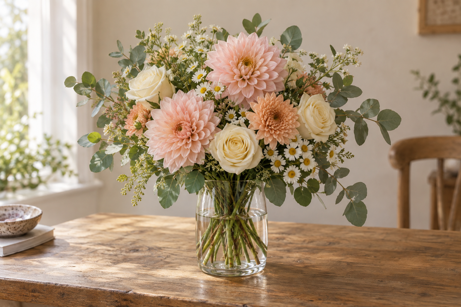 Seasonal bouquet shared by Tamar’s business agent